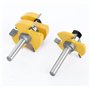 APLUS 8mm Queue Langue Appariée et Fraise de Rainure Set 3 Dents Forme T Cutter en Bois de Coupe Outil de Travail du Bois