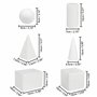 BELLE VOUS Solide Géométrique en Mousse 3D (Lot de 6) - Solide Géométrique - Forme en Polystyrene pour Jeux Educatif Enfants - F