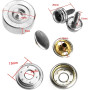 15mm Bateau Housse de Fermeture à Pression sur Toile en INOX 2 outils de réglage pour Presse à vis kit boutons