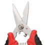 Ciseaux Multifonctionnels, Ciseaux d'Électricien de Jardin Outil de Coupe de Tôle d'Acier 3cr13 avec La Lame de Dent de Scie