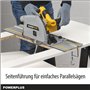Powerplus Scie électrique plongeante POWX0562 - Outil électrique 1200W, Ø165mm - Guide latéral - Scie électrique avec guide laté