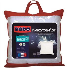UNIVERSDECOR - Lot de 2 oreillers microstar Médium Anti-Acariens Dodo (Blanc, Lot de 2 oreillers microstar Dodo 50 x 70 cm) UNIVERSDECOR - Lot de 2 oreillers microstar Médium Anti-Acariens Dodo (Blanc