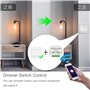DIY Smart WiFi Lumière LED Gradateur Smart Life/Tuya APP Télécommande 1/2 voie, Compatible avec Alexa Echo Google Home