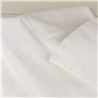 MACOSA SA01958 Lot de 2 torchons de cuisine 100 % coton aspect lin Blanc 70 x 50 cm Lavables au sèche-linge