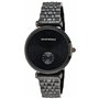 Emporio Armani Montre Trois Aiguilles en Acier Inoxydable Ton Sur Ton pour Homme