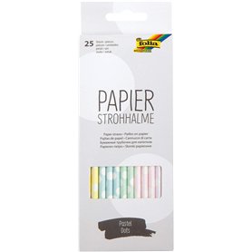 Folia Paille en Papier Pastel Dots