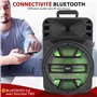 Pyle Système d’Enceinte Bluetooth Puissante Portable 30,48 cm- 800 Watts-Haut-Parleur de Karaoké-Entrées USB/FM/Bluetooth/Aux/Mi