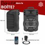 Pyle Système d’Enceinte Bluetooth Puissante Portable 30,48 cm- 800 Watts-Haut-Parleur de Karaoké-Entrées USB/FM/Bluetooth/Aux/Mi