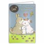 AFIE 66-1155 Carte Félicitations aux Heureux Parents - Bienvenu Bébé Garçon/Fille - Love Paillettes Cœur Rose Couple Papa Maman