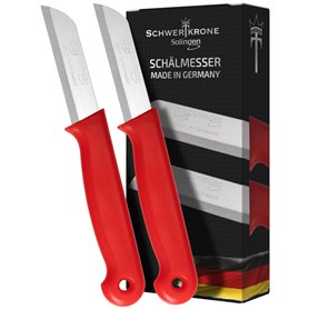 Schwertkrone Set de 2 Couteaux Éplucheur Professionnels en Acier Inoxydable