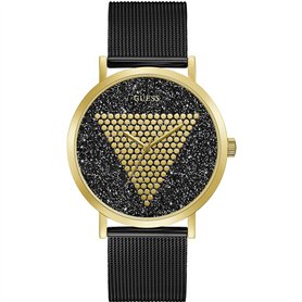 GUESS Mixte Analogique-Numérique Quartz Montre avec Bracelet en Acier Inoxydable