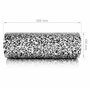 BODYMATE Rouleau de Massage fascias Standard L45cm Ø15cm dureté Moyenne + E-Book Gratuit - Noir/Blanc