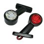 Formplas Lot de 2 feux de position LED 12 V 24 V 12 V 24 V gauche et droite Couleur blanc et rouge Feux latéraux pour camion, vo