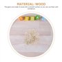 Healifty 50 Pcs Rustique en Bois Tranches Disques Engrenage Forme en Bois Découpes pour Embellissements Bricolage Artisanat Scra