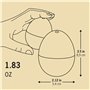 Brainstream PiepEi A005635 Minuteur à œufs avec 3 mélodies pour 3 Niveaux de dureté