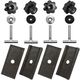 Twowinds - Vis Fixation Cargaison au Rail Compatible avec VW T5 T6 Multivan Transporter California - 7h5883084c - Support Protec