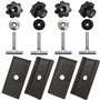 Twowinds - Vis Fixation Cargaison au Rail Compatible avec VW T5 T6 Multivan Transporter California - 7h5883084c - Support Protec