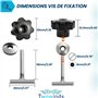 Twowinds - Vis Fixation Cargaison au Rail Compatible avec VW T5 T6 Multivan Transporter California - 7h5883084c - Support Protec