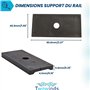 Twowinds - Vis Fixation Cargaison au Rail Compatible avec VW T5 T6 Multivan Transporter California - 7h5883084c - Support Protec