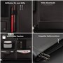 Dossier de Conférence Premium avec double fermeture Éclair et compartiment de 13 pouces pour tablette, Porte Documents A4 IPad p