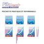 Brossettes interdentaires Pikdent - Noyau en acier revêtu et poils en Tynex - Taille 7 Noir 1,2 Mm Conique - 20 Brossettes