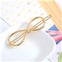 Huture Pinces à Cheveux Rétro Métal Antidérapantes Barrettes Épingle Dorées Accessoires Adorables pour Femmes Triangle de Cercle