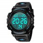 L LAVAREDO Montre numérique pour Homme – Montre de Sport Militaire étanche avec chronographe et rétroéclairage LED pour Homme