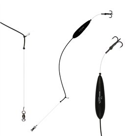 Mikado Montage WelsMontage en Eau de Pluie Worm Rig Bas de Ligne Ø 1