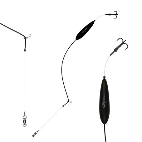 Mikado Montage WelsMontage en Eau de Pluie Worm Rig Bas de Ligne Ø 1