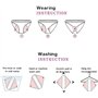 ZCOINS Serviettes Hygiéniques Lavables Réutilisables Flux Abondant 4 Pack - Taille XL (34cm), Extrémité Allongée Élargie Anti-Fu