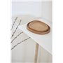 anaan Pebble Assiette en Bois Lot 2 Plat Tablette Plateau de Service pour apéritif Desserts Écologique Rond Décoration Design