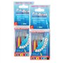 Brossettes interdentaires Pikdent - Essayez et trouvez votre taille - Assortiment de 14 brossettes - «Lo Stuzzicolino» (Double s