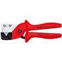 KNIPEX Coupe-tube pour tuyaux multicouche et pneumatiques en plastique renforcé de fibres de verre 4 - 20 mm (carte LS/blister)