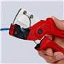 KNIPEX Coupe-tube pour tuyaux multicouche et pneumatiques en plastique renforcé de fibres de verre 4 - 20 mm (carte LS/blister) 