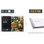 ARTME Lot de 2 blocs de papier acrylique A4 paysage x 12 feuilles/400 g/m² extra lourd/pressé à froid/sans acide, papier acryliq