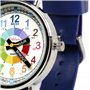 Kiddus Montre Bracelet Éducative pour Enfants, garçon. Time Teacher Analogique avec Exercices. Mécanisme en Quartz Japonais. Fac