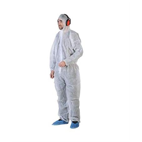 Materiel-pro combinaison de protection Taille XL jetable Combinaison à capuche combinaison de protection médical hygiène