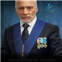 THE MASONIC COLLECTION - Cravate Noire pour Homme - Fait Main - Design Carré et Compas - Meilleur Nœud et accrocher - Cadeau fra
