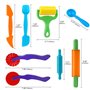 Outils de Pâte À Modeler Play doh Moules Kit pour Argile Pâte à Modeler, 20 pièces Dough Tools D'accessoires de Jouet de Pâte de