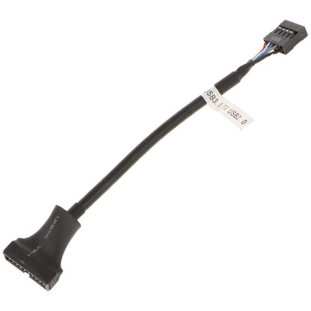 POFET Câble USB 2.0 9 broches femelle vers USB 3.0 mâle 20 broches