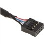 POFET Câble USB 2.0 9 broches femelle vers USB 3.0 mâle 20 broches, Adaptateur convertisseur USB 9 broches vers 20 broches