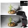 AODELAN Lot de filtres en gel Flash - Grille nid d'abeille universelle avec 8 filtres d'éclairage Speedlite de couleur pour appa
