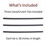 Crutcheze Lot de 3 supports de canne – Maintient les cannes à portée de main – Support de canne – Béquilles et accessoires de ca