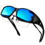 KANASTAL Surlunettes de Soleil Polarisées pour Homme et Femme, Lunettes de Soleil UV400 pour Cyclisme Tennis Vélo Moto