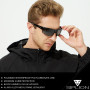 SIPLION Homme Sport Lunettes De Soleil Polarisé Protection UV400 Super léger TR90 Cadre