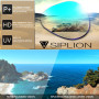SIPLION Homme Sport Lunettes De Soleil Polarisé Protection UV400 Super léger TR90 Cadre