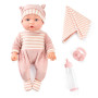 eDollable Ensemble de Jouets pour poupées et Accessoires de 30 cm Comprenant biberon, Couverture Douce, Sucette et vêtements Amo