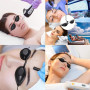 QHFlashbuy Lunettes Bronzage,4 Pièces Lunettes de Sécurité Solarium,Luminothérapie Solariums et Lampes UV Convient à la Clinique
