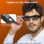 Chujianxi Lunettes avec Caméra 4K, 2025 Nouvelles Lunettes Camera de Sport pour l'extérieur, Lunettes de Soleil Vidéo avec Prote