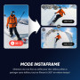 Insta360 X5 - caméra d'action 360° 8K étanche, Basse lumière de Pointe, Perche à Selfie Invisible, objectifs Robustes et remplaç